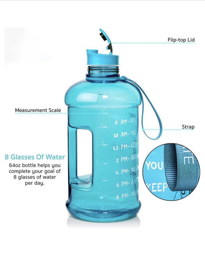 Motivational Water Bottle – Tashy Fitness